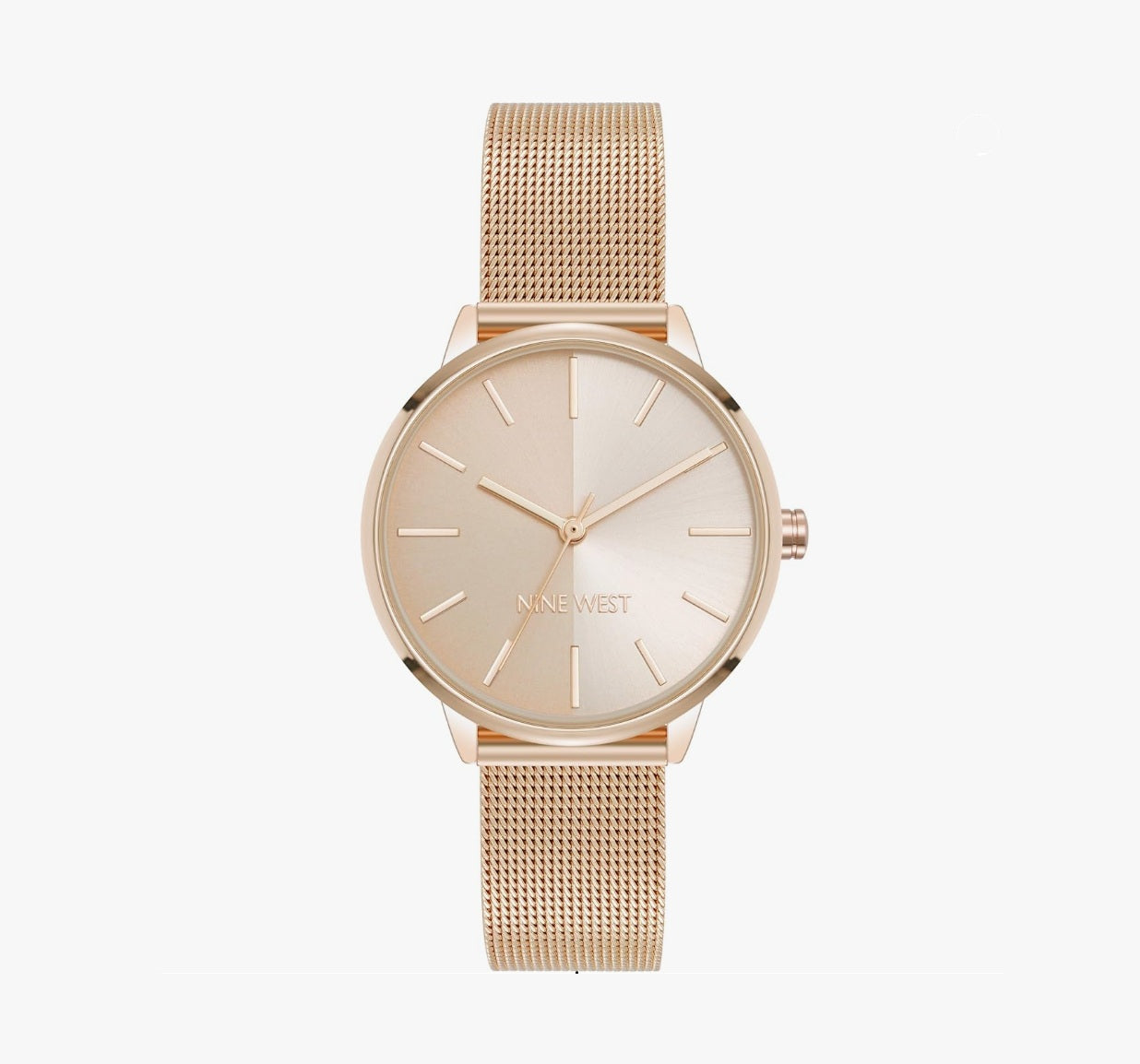 Nine West Women's Mesh Bracelet Watch, 32mm- Rose Gold