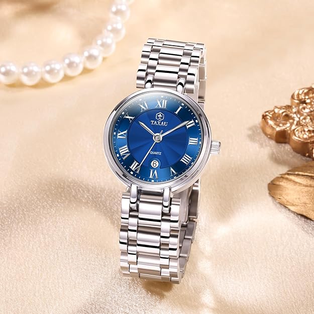 Women's Watch Luxury Waterproof Stainless Steel Analog Quartz