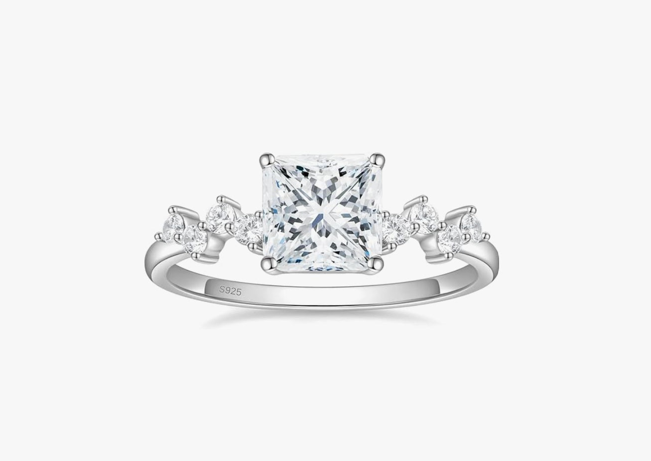 Engagement Rings for Women, Cubic Zirconia - Size 6