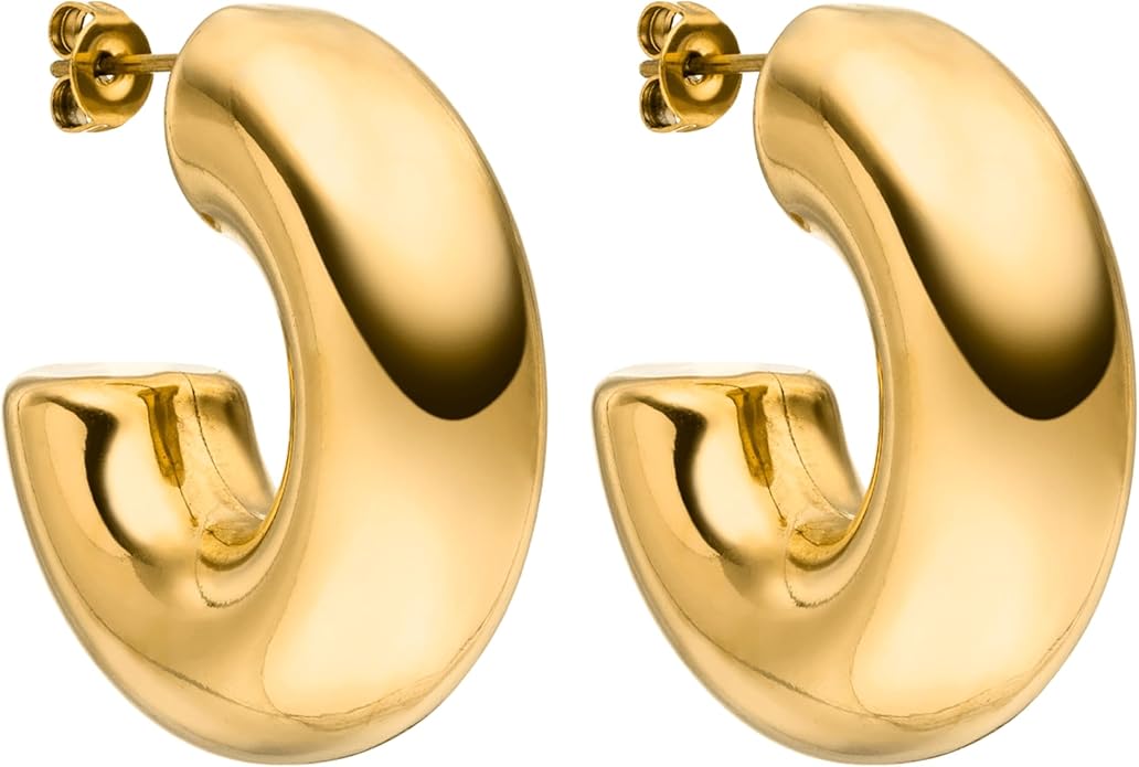 PURELEI® Stellar Glow Earrings (gold) – 18K Gold plated stainless steel jewelry