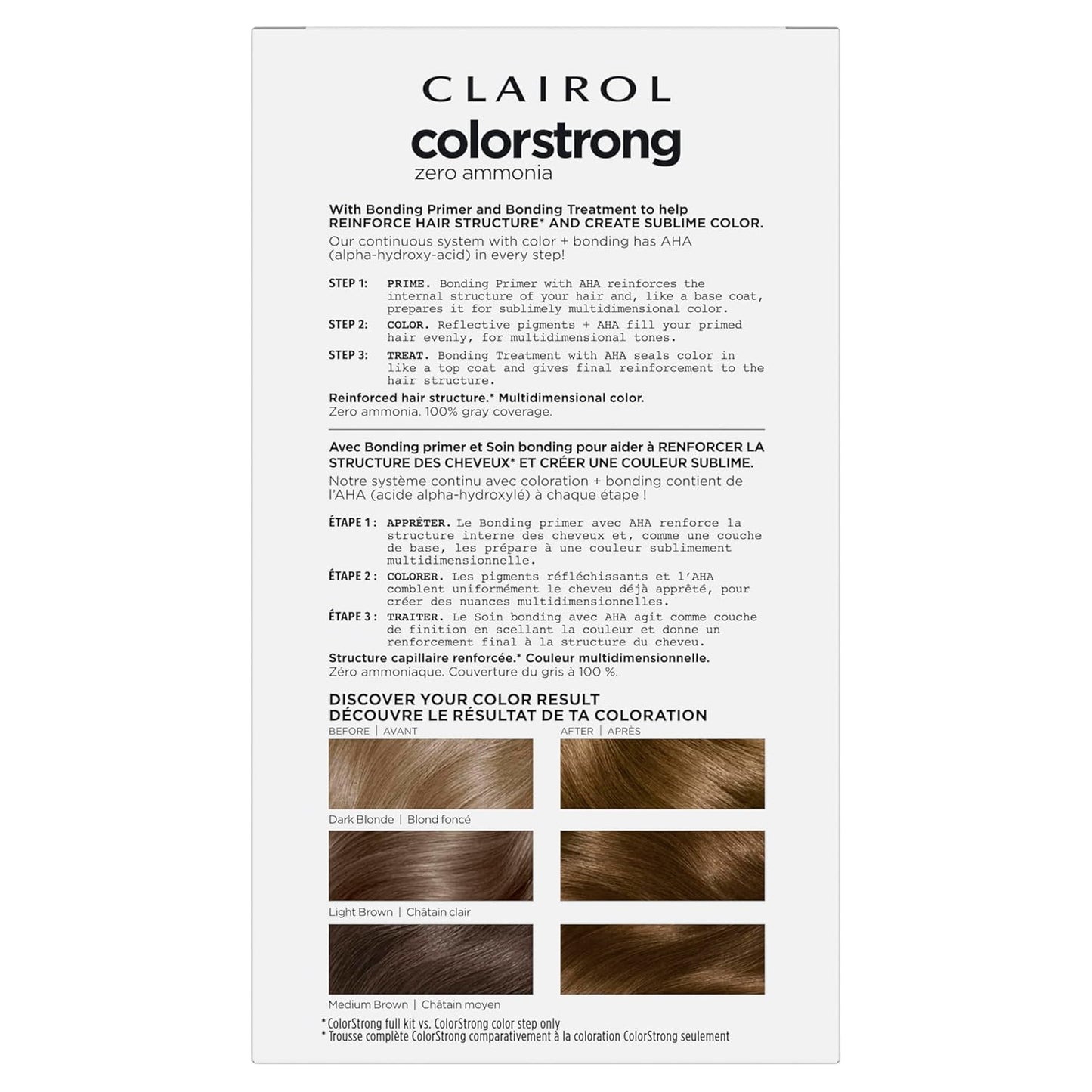 Clairol ColorStrong Permanent Zero Ammonia Hair Dye, 6.3 Light Golden Brown