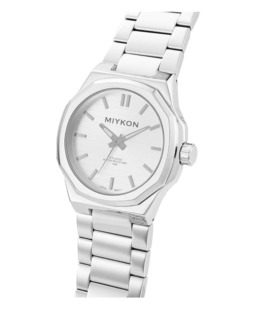 Watch Men’s Classic Solid Stainless Steel Watch, 44mm.