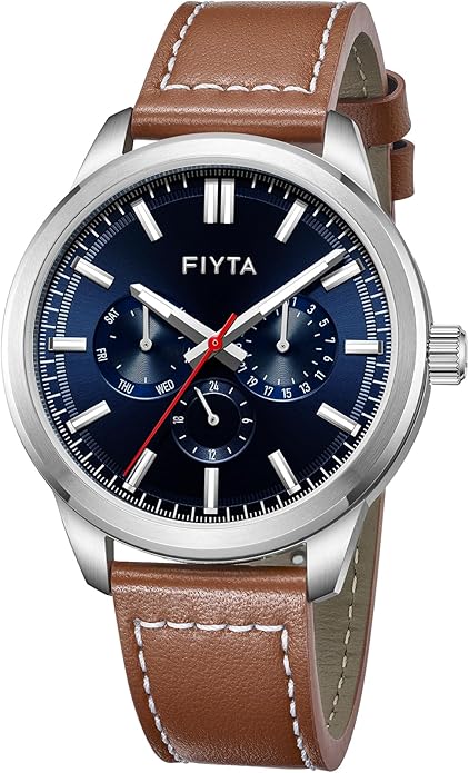 Watch CITY+ Series Men's Quartz 43 mm - Brown/Blue
