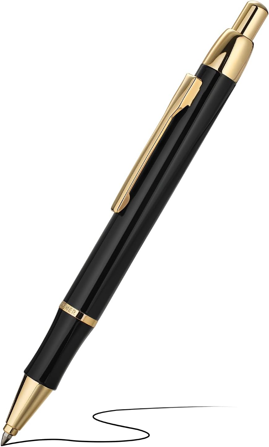 BEILUNER Luxury Gel Pen with 24K Gold Electroplating Finish