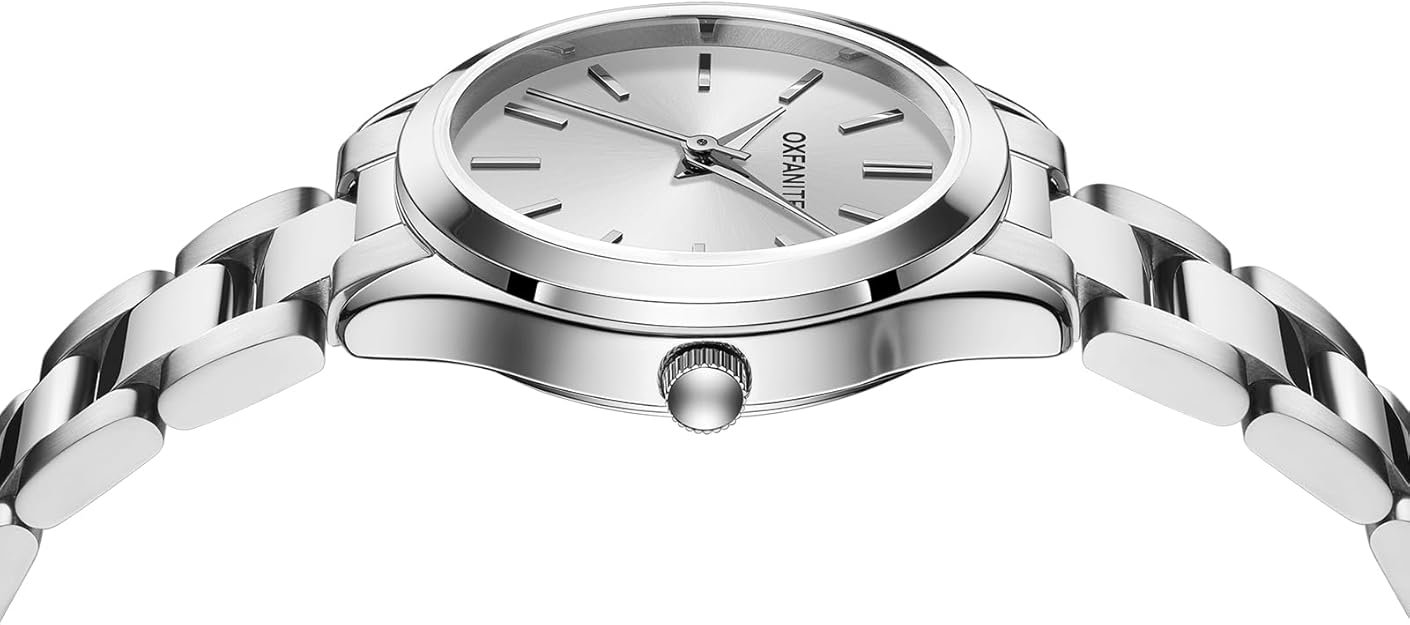 Women's quartz watch , Waterproof , Stainless Steel, 28mm