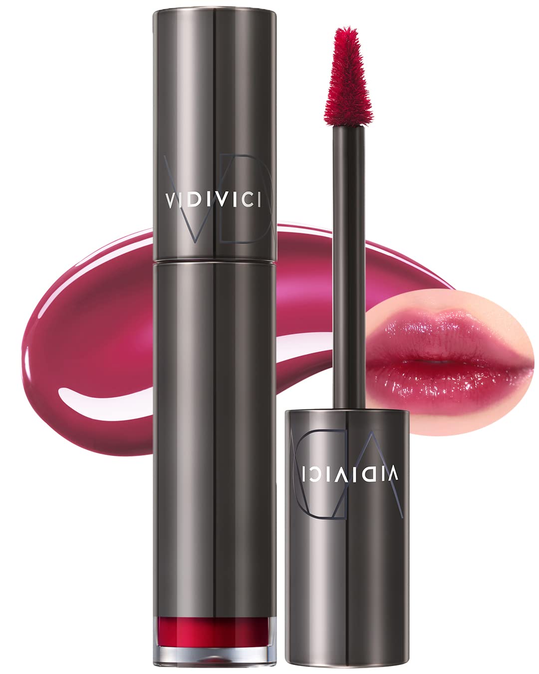 VIDIVICI Millennial Tint Glit - Transfer Proof Moisture Korean Lip Tint- 01 PLUM WITH ME