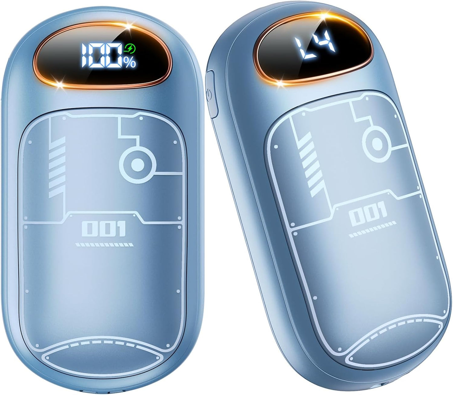 Hand Warmers Rechargeable - 2 in 1 Magnetic - BLUE