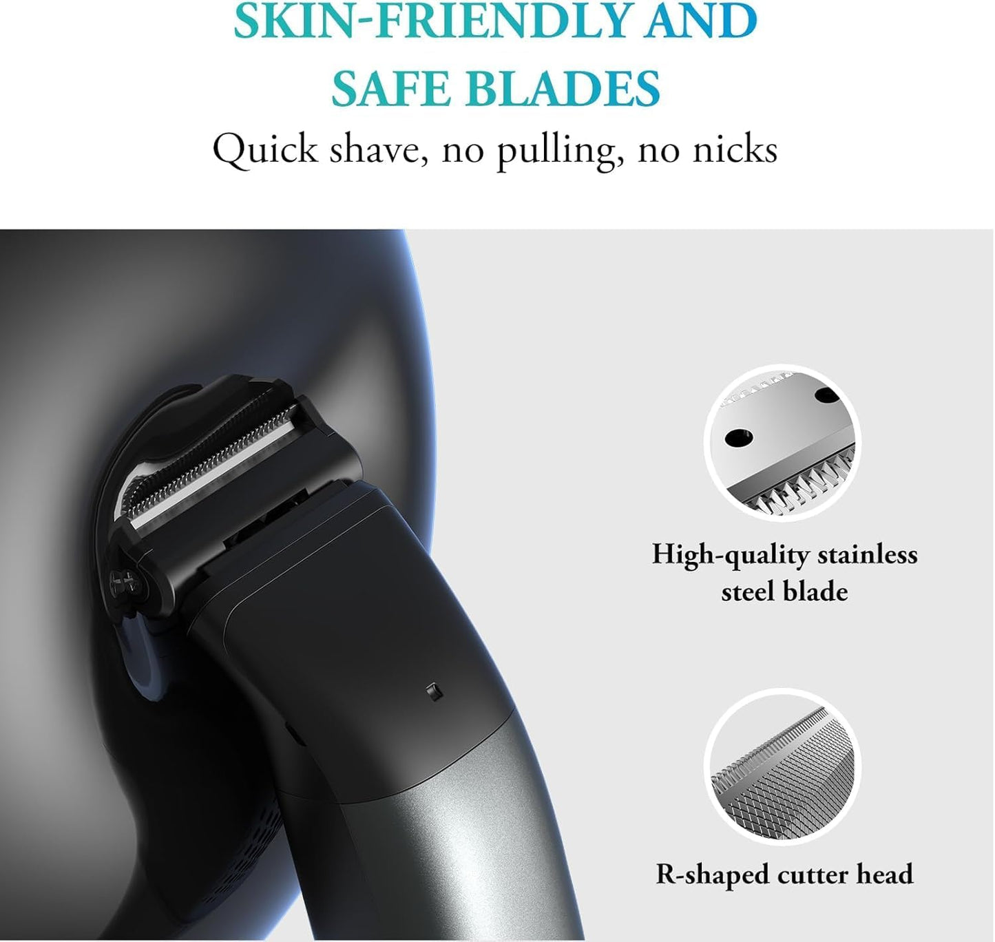 Body Hair Trimmer for Men - 6.0 Upgraded Men's Beard Trimmer