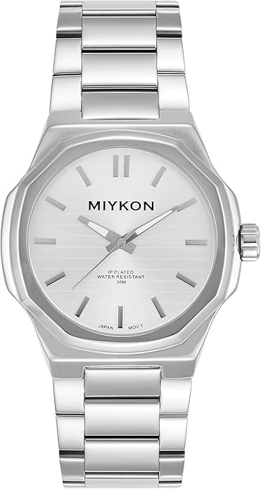 Watch Men’s Classic Solid Stainless Steel Watch, 44mm.