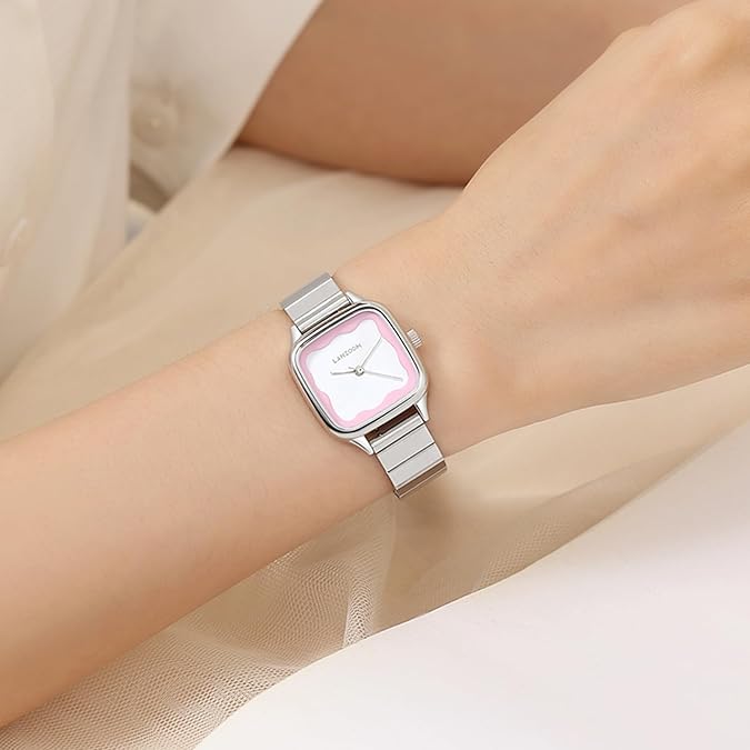 Watch for Women Pink Easy Read, 316L Stainless Steel Case