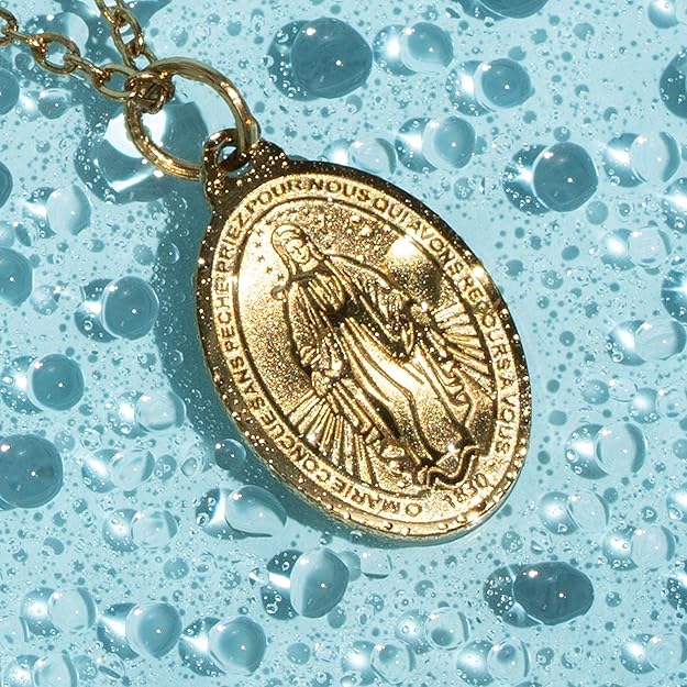 Miraculous Medal - Virgin Mary Necklace - Gold