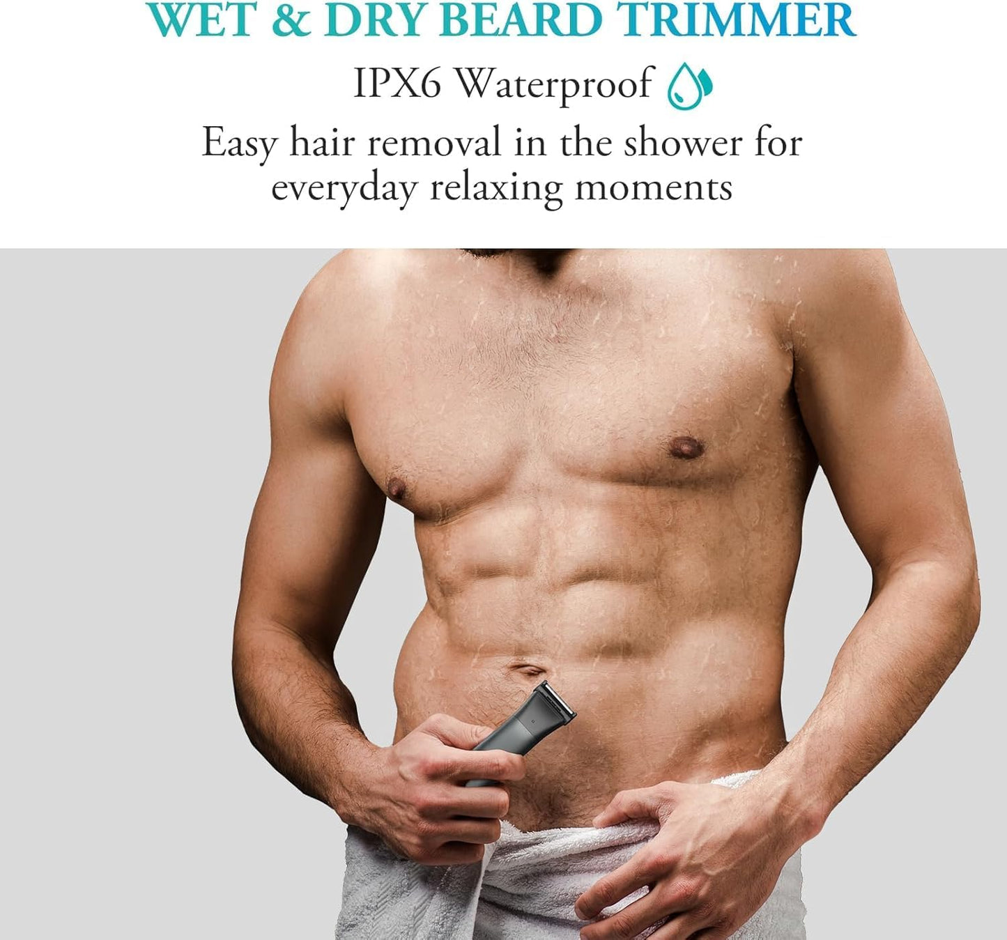 Body Hair Trimmer for Men - 6.0 Upgraded Men's Beard Trimmer