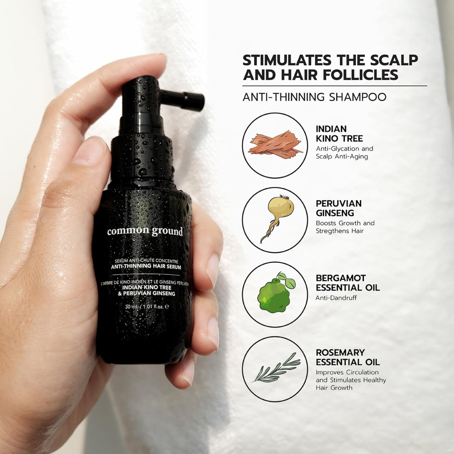 Common Ground Natural Concentrated Anti-Thinning Hair Serum