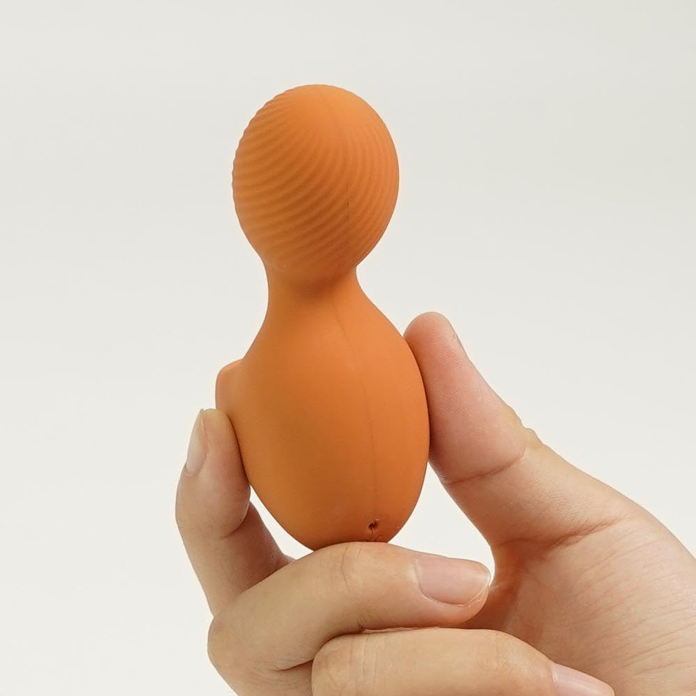 Face Massager Mini , Waterproof Rechargeable - Orange