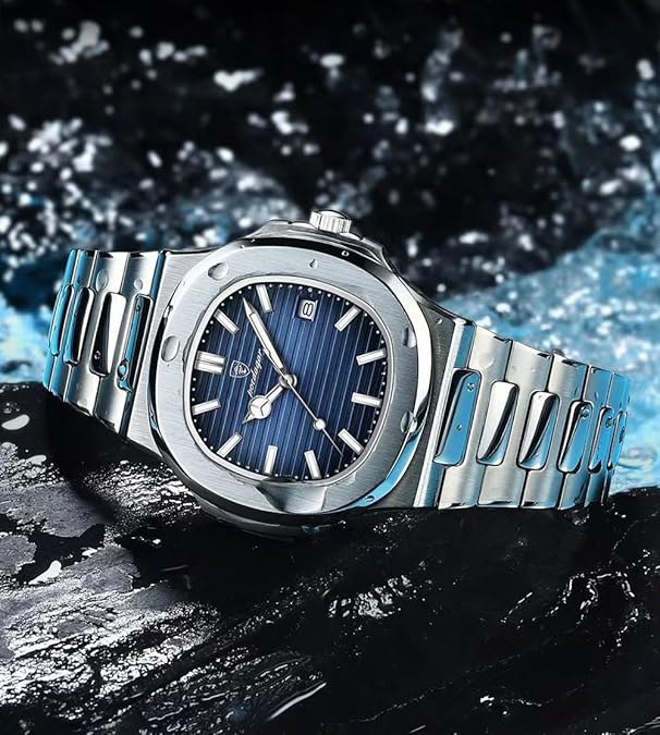 BESTKANG Men Quartz Movement Watch, Waterproof Luminous - WHITE
