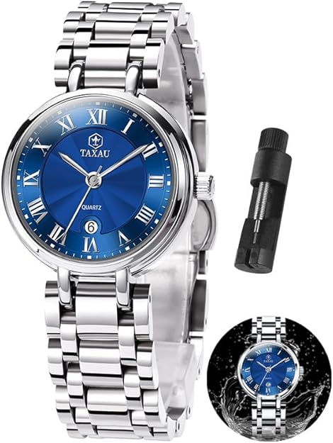 Women's Watch Luxury Waterproof Stainless Steel Analog Quartz