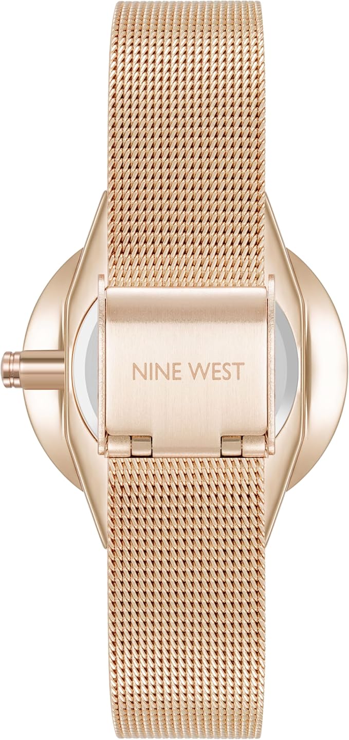Nine West Women's Mesh Bracelet Watch, 32mm- Rose Gold