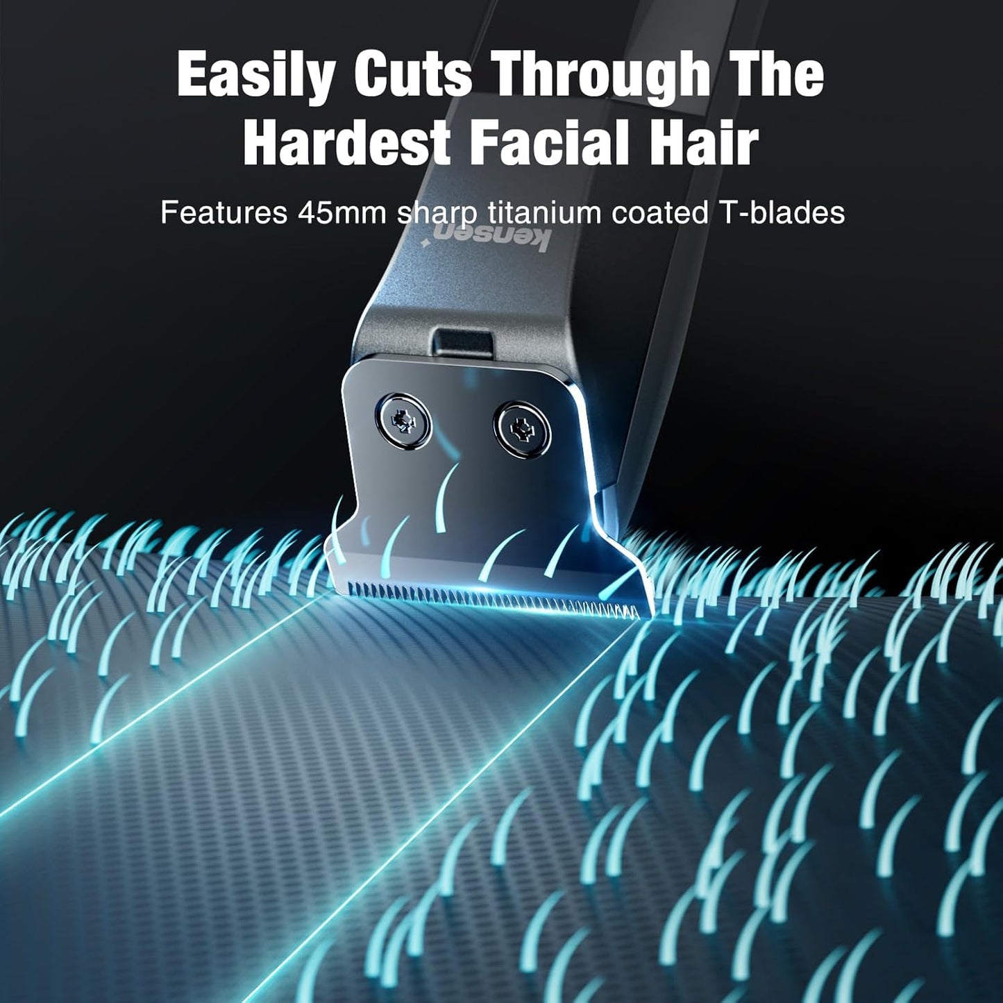 KENSEN Beard Trimmer for Men, 9 Length Adjustable Blade