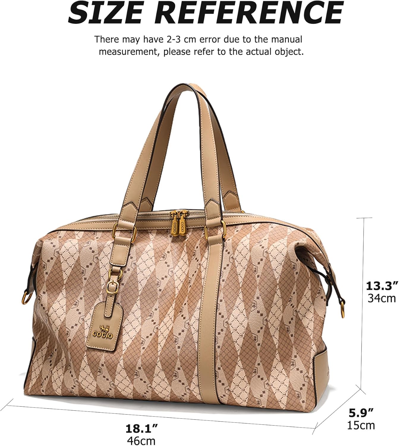 Travel Duffle Bag Trendy Weekender Overnight Bag for Women