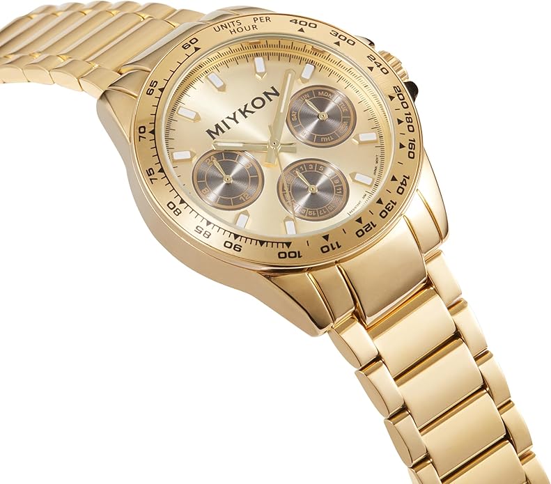 Watch Men’s Classic Solid Stainless Steel Watch, 40mm - GOLD