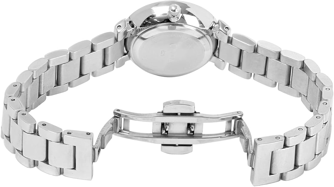 CILOA Watches for Women Waterproof - Silver Round Dial Stainless Steel, 30 mm