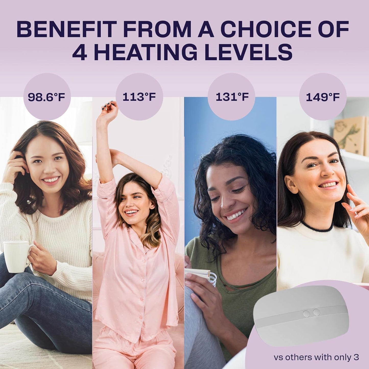 Heating Pad for Cramps | Period, Menstrual Heating Pad Cordless