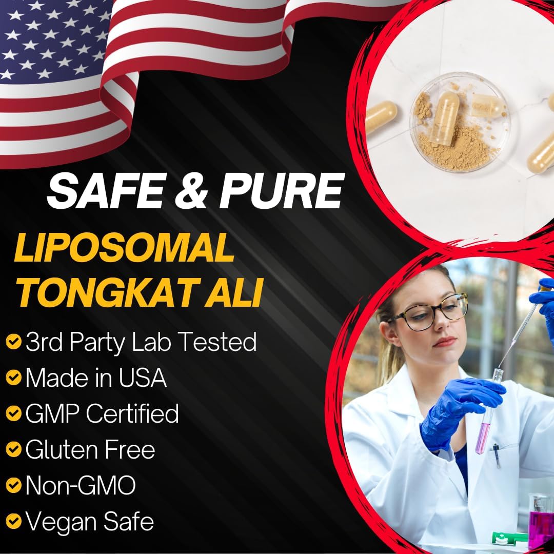 Liposomal Longjack Tongkat Ali Extract Capsules 200x Strength | 200,000 mg