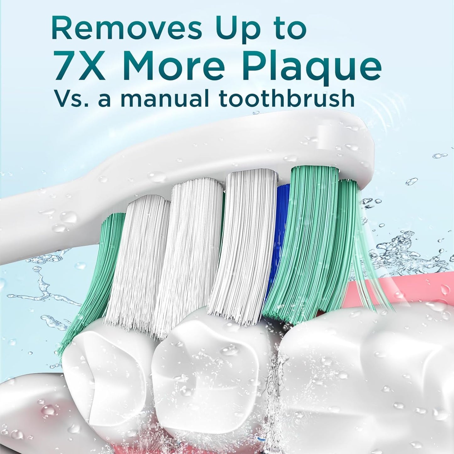Electric Toothbrush for Adults with 8 Brush Heads, Sonic Toothbrush Rechargeable with a Holder & Travel Case