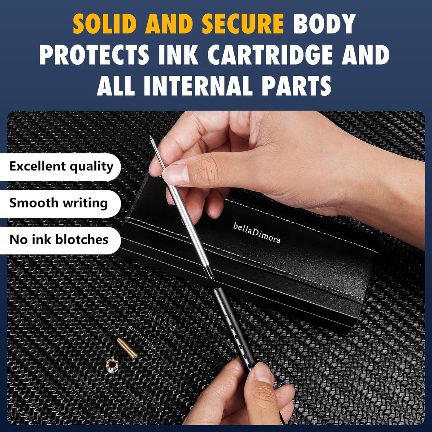Pen Premium Slim Bolt Action, Professional and Lightweight Aluminum Pen
