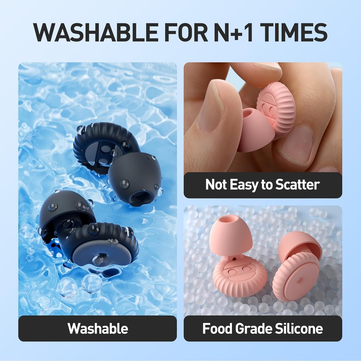 Noise Cancelling Ear Plugs - Pink