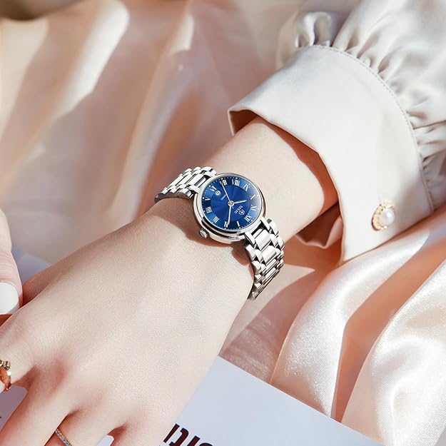 Women's Watch Luxury Waterproof Stainless Steel Analog Quartz