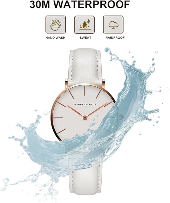 Fashion Women Watches Minimalist Wrist Watch Quartz - Brown