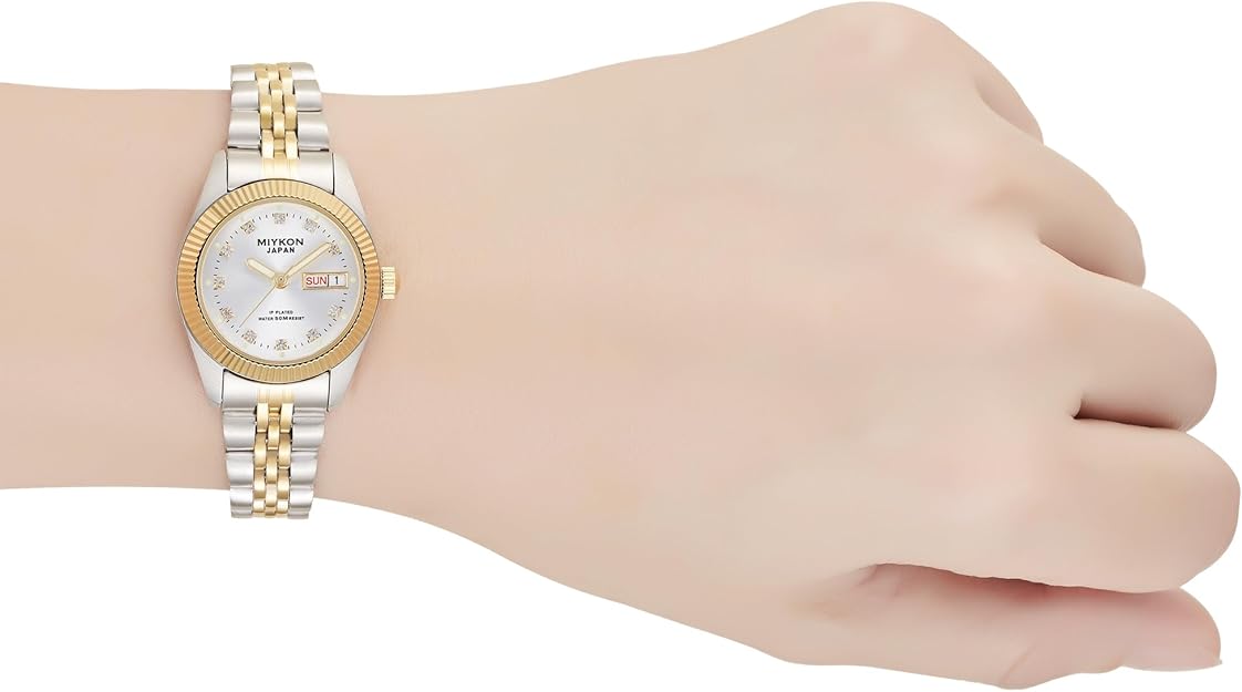 Miykon Silver and Gold Watches for Women 26mm Watch - Gold / Silver