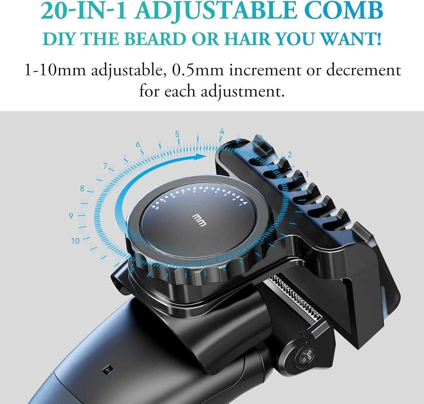 Body Hair Trimmer for Men - 6.0 Upgraded Men's Beard Trimmer