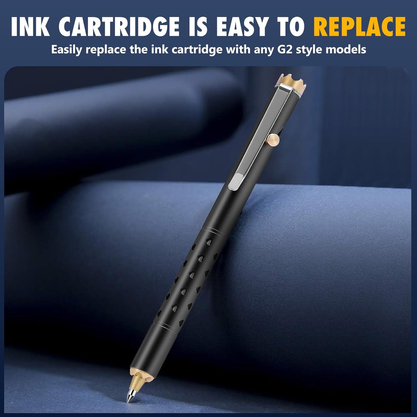 Pen Premium Slim Bolt Action, Professional and Lightweight Aluminum Pen