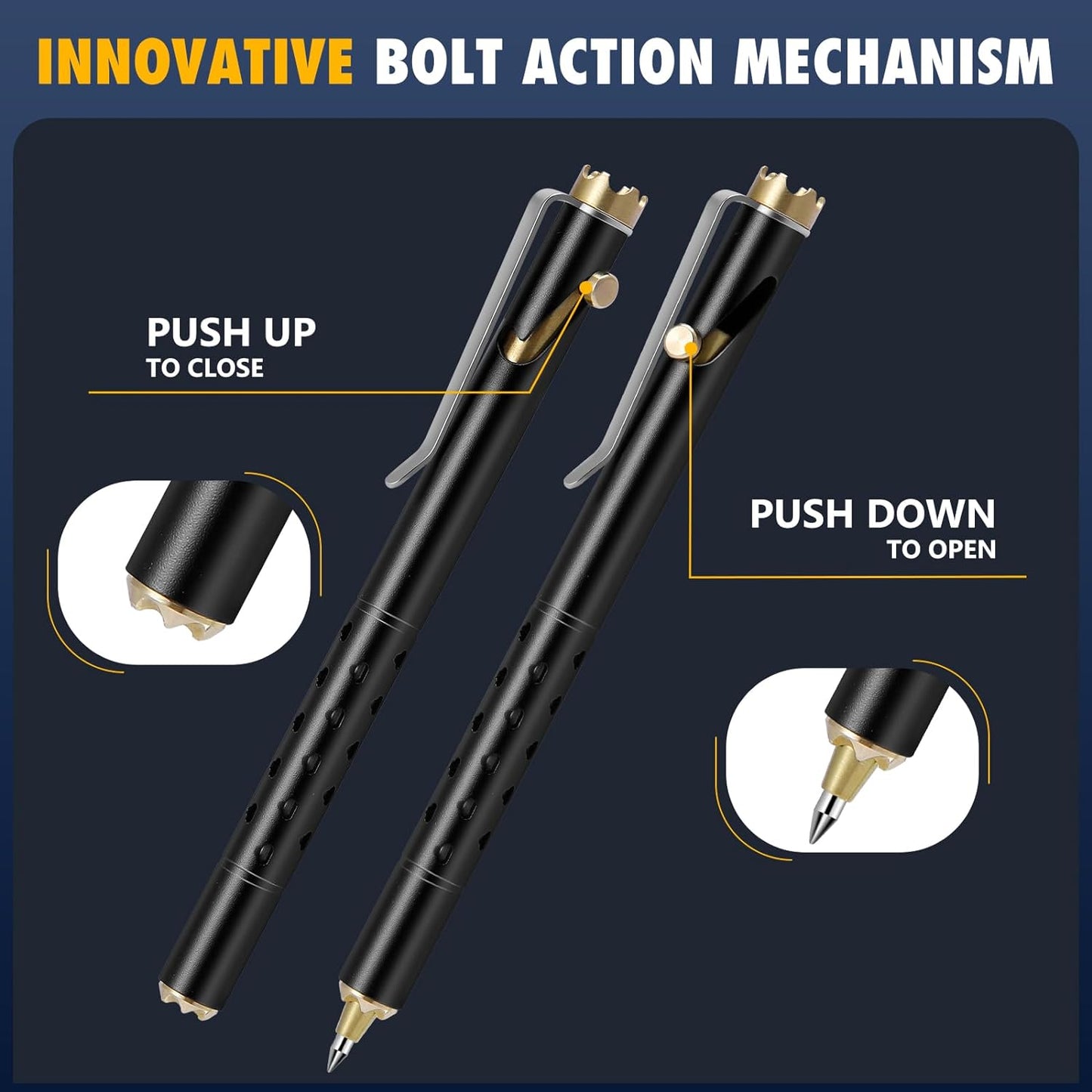 Pen Premium Slim Bolt Action, Professional and Lightweight Aluminum Pen
