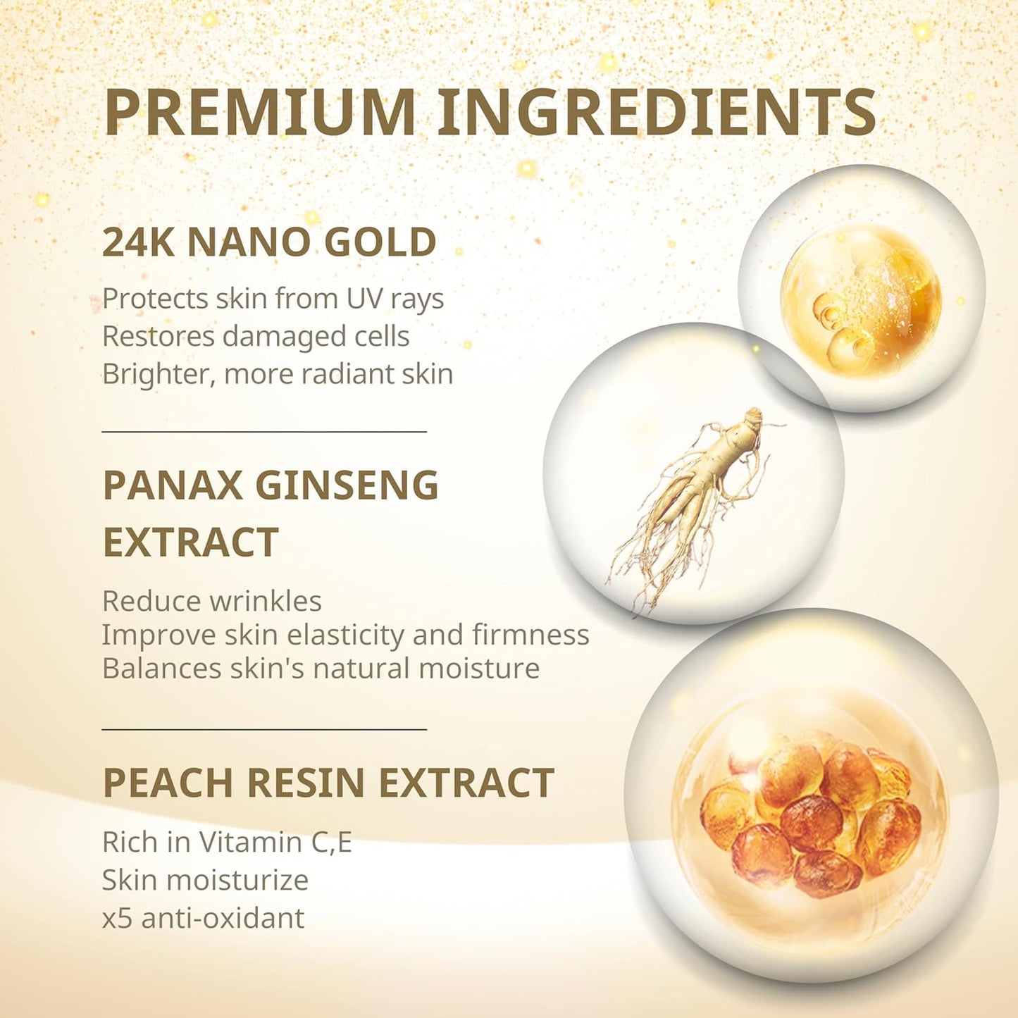 Abera Gold Anti-Wrinkle Ampoule, For All Skin Type.