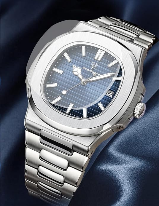 BESTKANG Men Quartz Movement Watch, Waterproof Luminous - WHITE