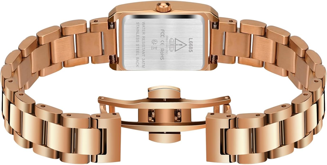 Watch Women's Bracelet Small Dainty - Gold Rose