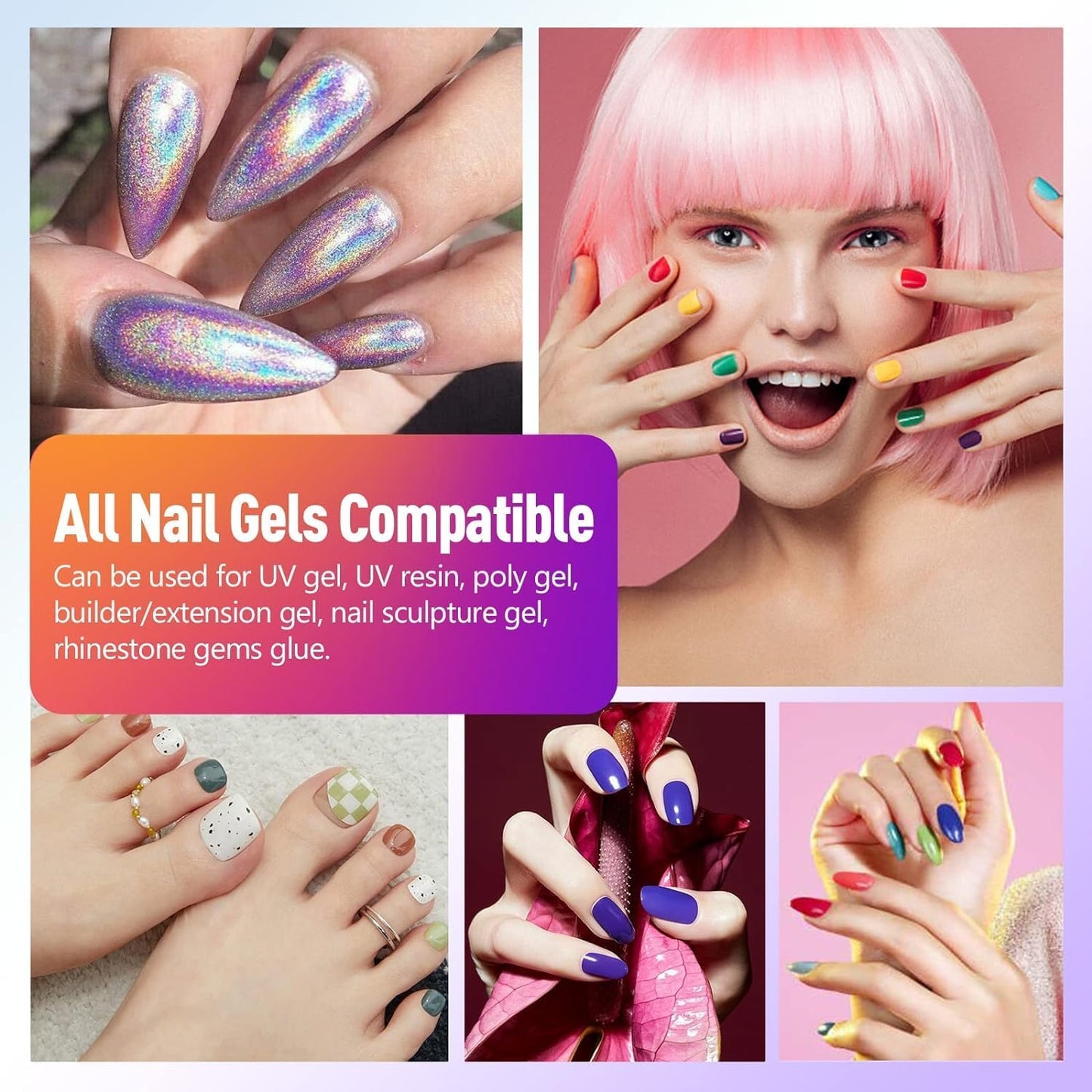 UV Nail Lamp, 41 LED Beads Quick Curing