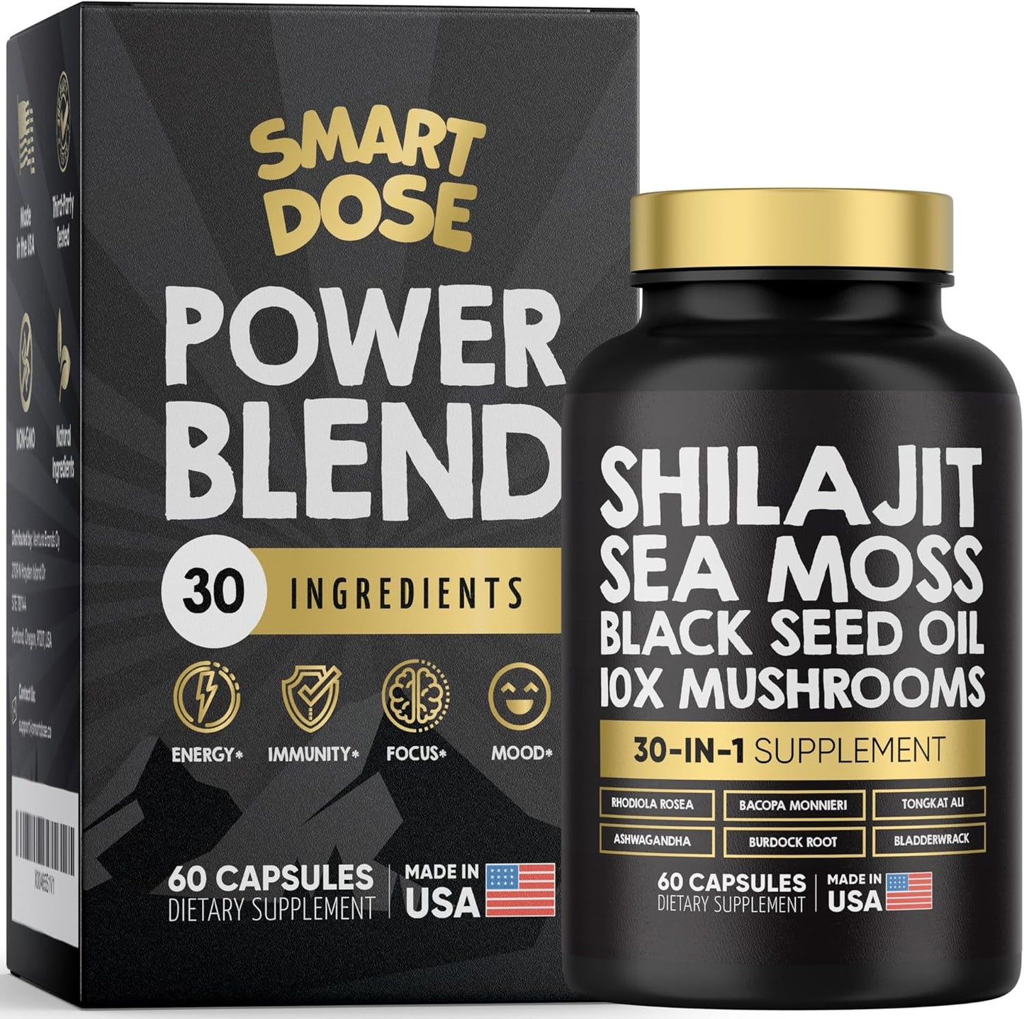 Power Blend Capsules - 30-in-1 Supplement Bundle