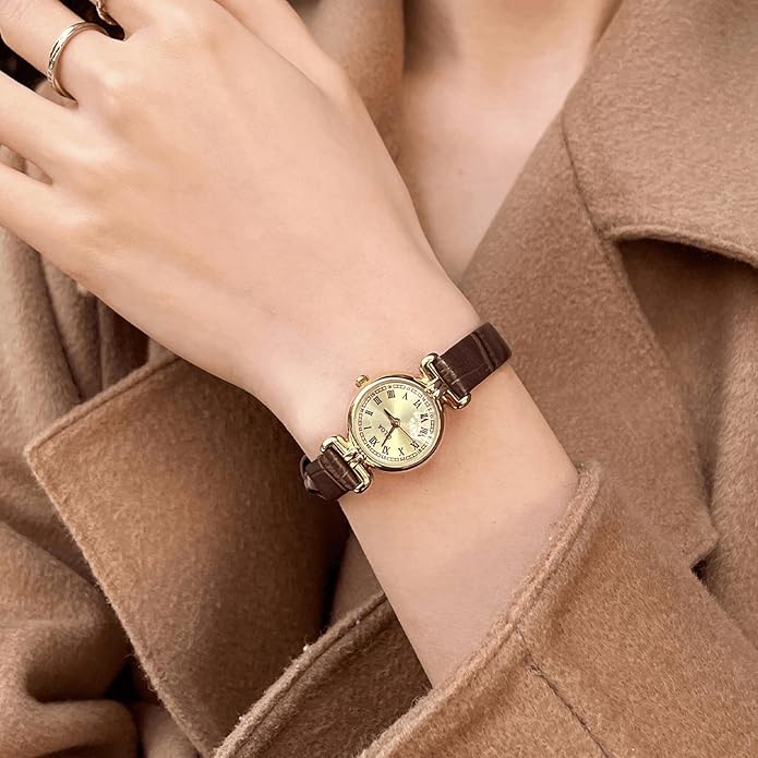 Watch for women Leather Strap Waterproof - Brown