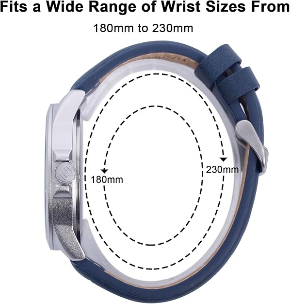 NAVIFORCE Watch Men's Minimalist Waterproof Quartz -Silver Blue