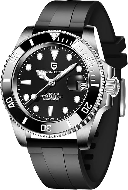 Watch Pagani Design Submariner PD-1661 Automatic Mechanical, 40mm Black Dial.