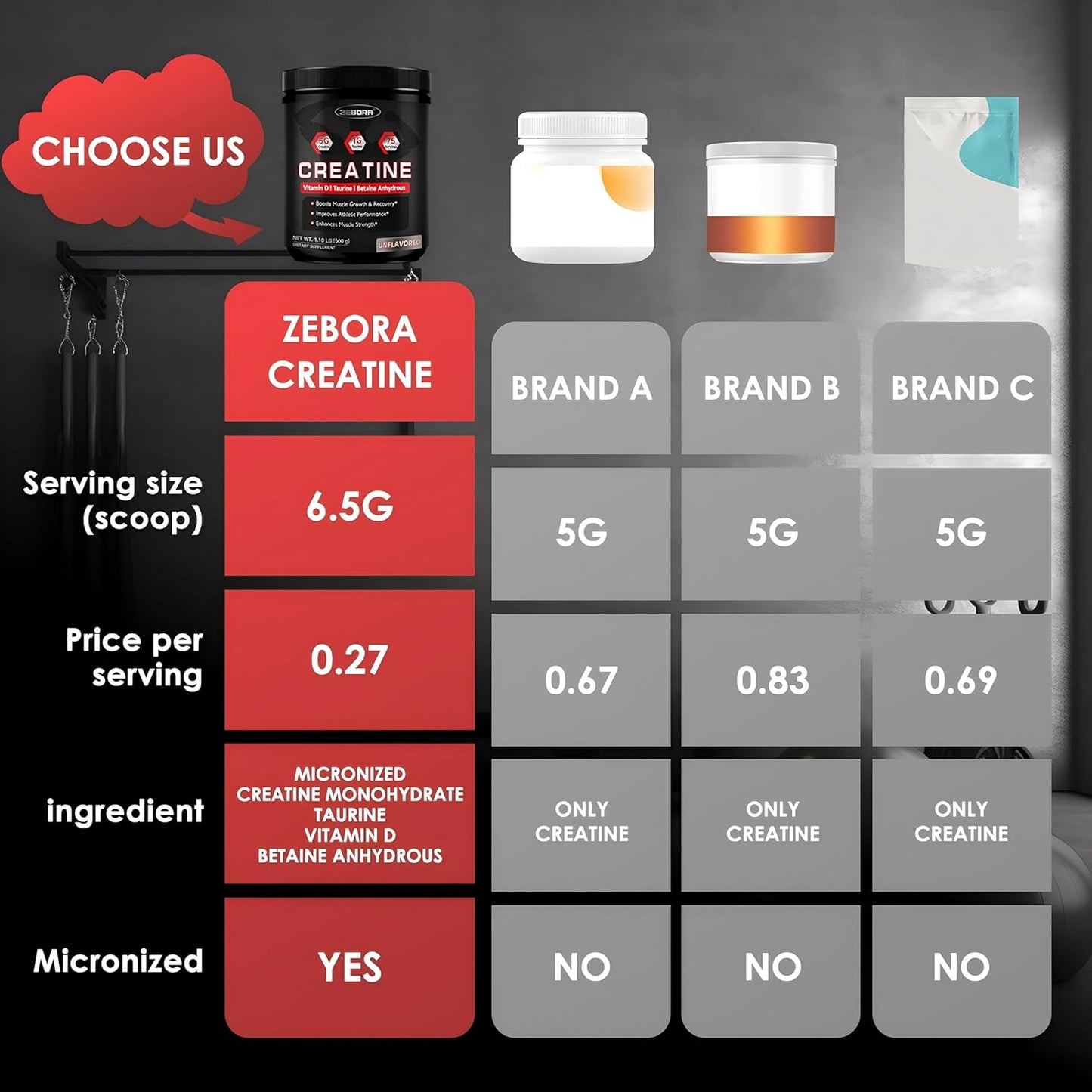 Creatine for Women and Men for Muscle Endurance by ZEBORA