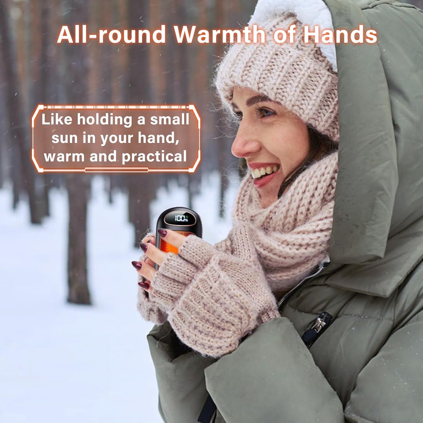 Hand Warmers Rechargeable - 2 in 1 Magnetic - BLUE
