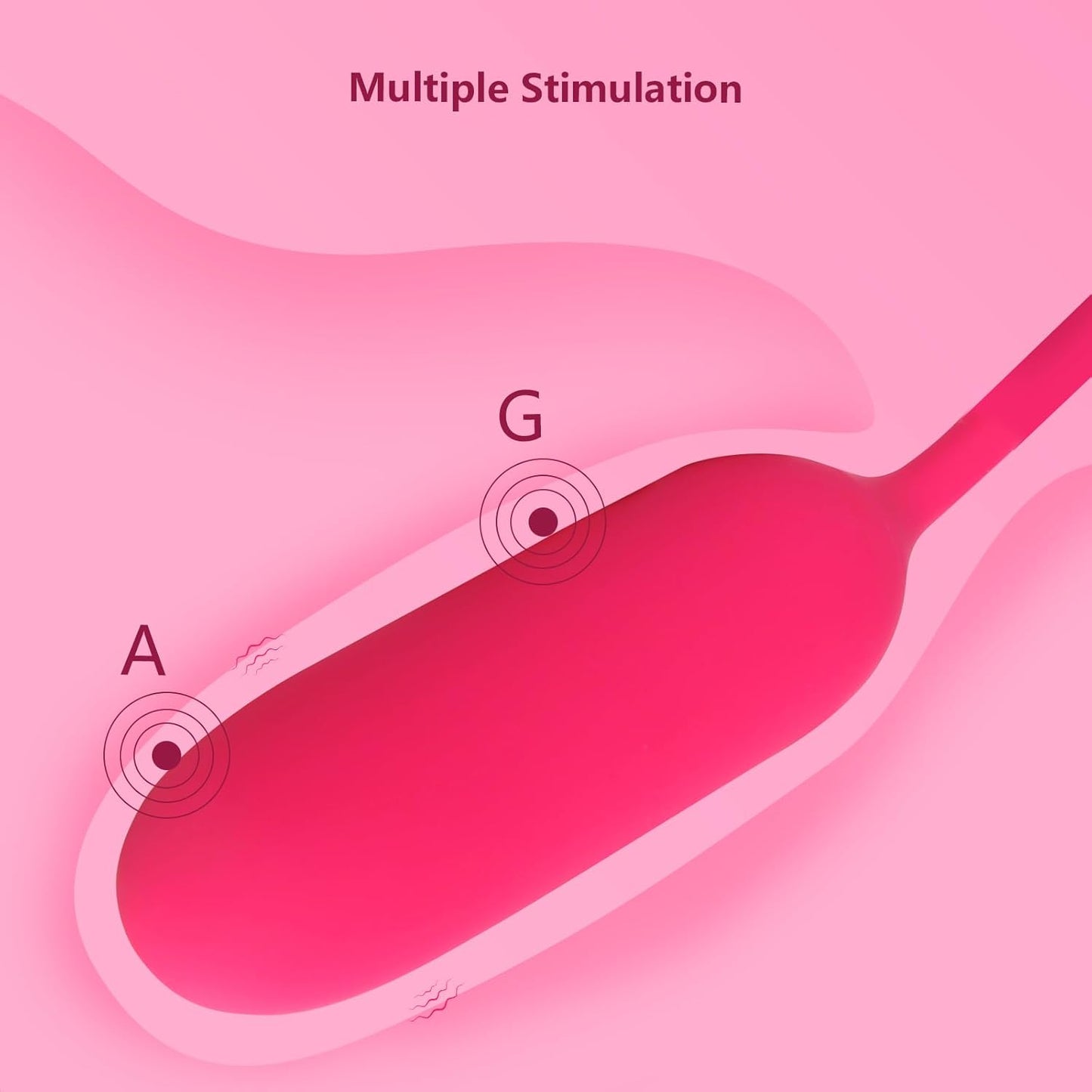 Vibrator Sex Toy with LCD Display 10 Vibration Modes & 4 Speeds