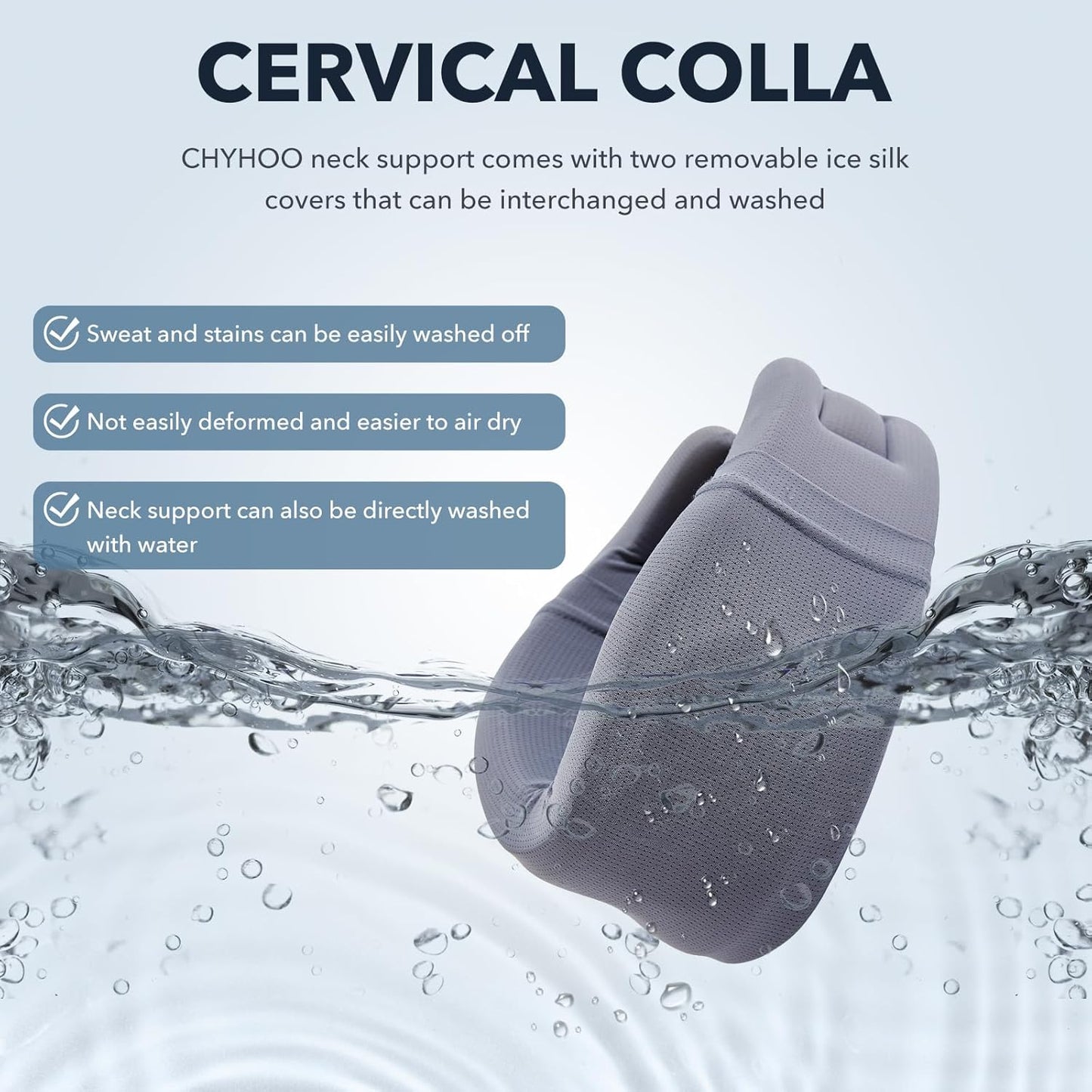 Soft Neck Brace Cervical Collar for Neck Posture Relief Pain - LARGE