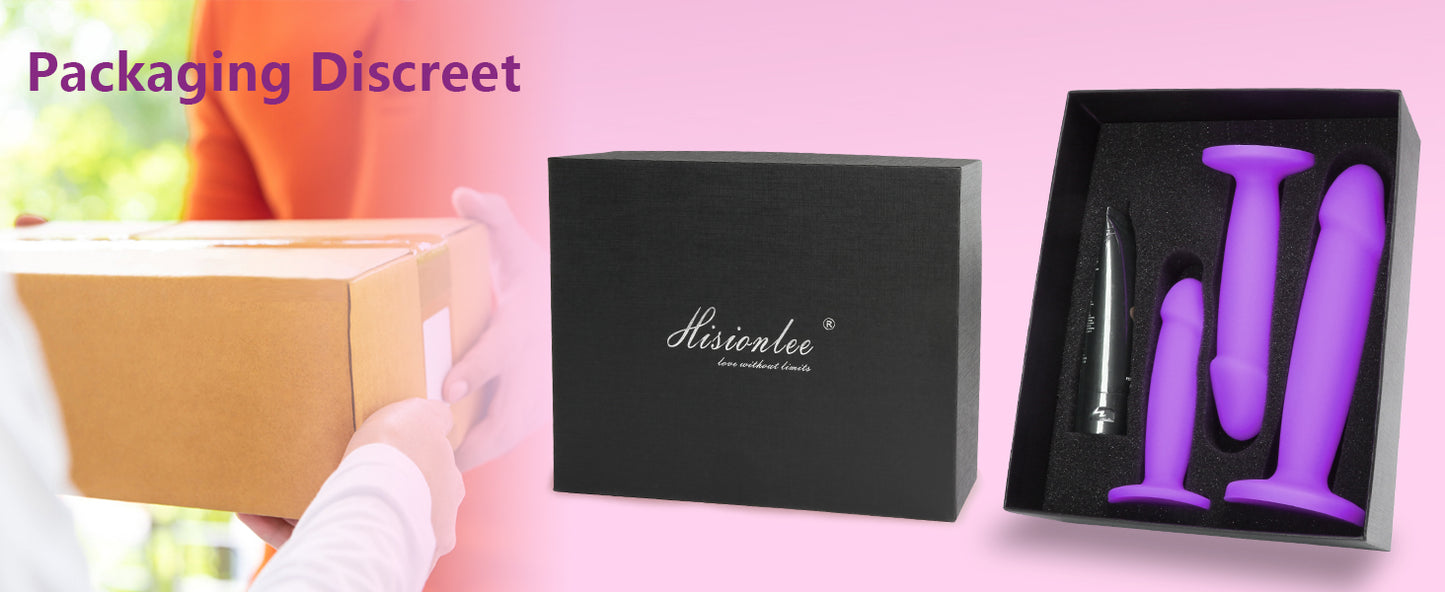 Anal Plug Butt Plug Training Kit, 3 PCS Dildo Trainer Kit for Beginners