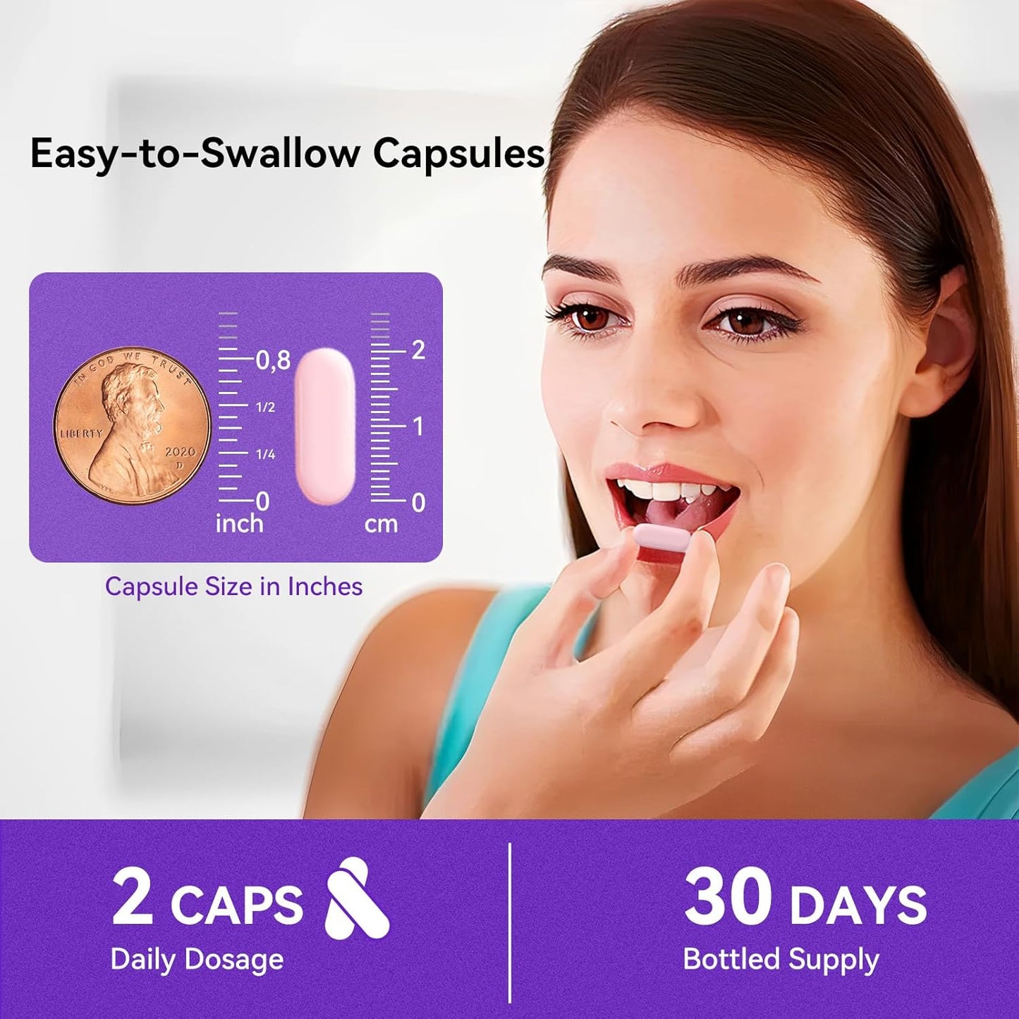 Biotin with Hydrolysed Collagen and Keratin, 5000mcg